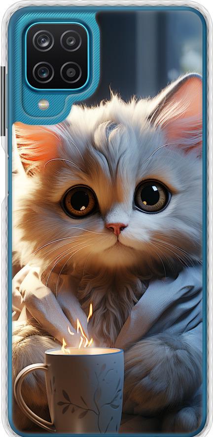 Чехол на Samsung Galaxy A12 A125F White cat (5646pc-2201-42517)