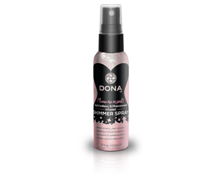 Спрей для тела с блестками DONA Shimmer Spray с феромонами 60 мл Pink (SO1529)