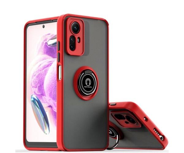 Чехол-накладка TPU Color Matte Ring для Xiaomi Redmi Note 12s Красный Чехол-накладка TPU Color Matte Ring для Xiaomi Redmi Note 12s Красный