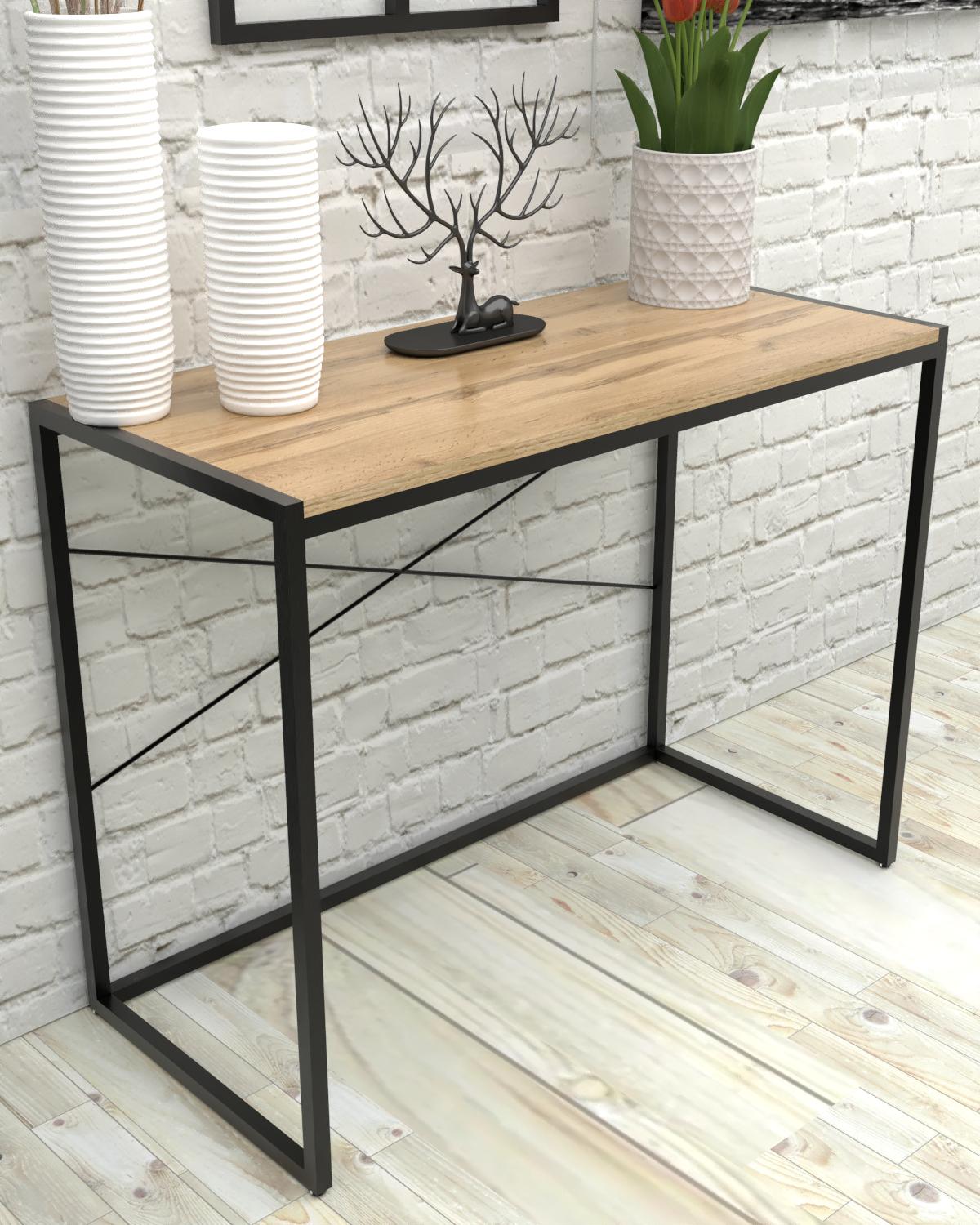 Столик консольный EcoLoft Кросс DSP-1506-1 в стиле лофт Дуб Аппалачи (36292680)