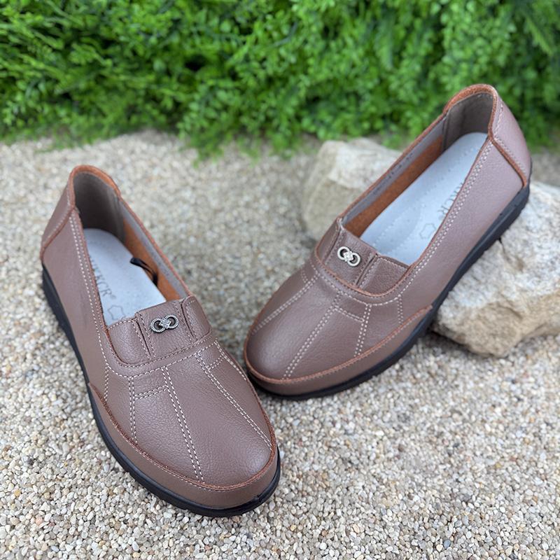 Мокасини шкіряні жіночі Е-002041-4 p. 39 25 см Коричневий (109191504) - фото 1 Мокасини шкіряні жіночі Е-002041-4 p. 39 25 см Коричневий (109191504) - фото 1