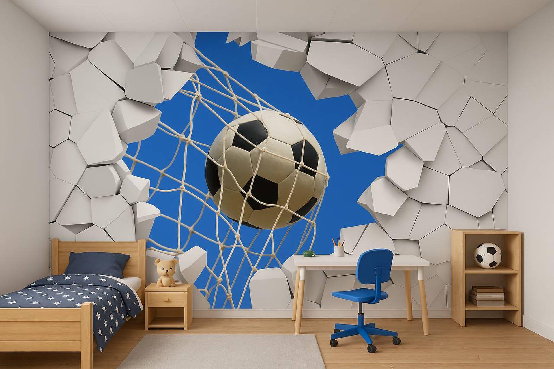 Фотошпалери флізелінові Styleo Print-walls М'яч в сітці 0166 400х250 см (Pw-0166/4)