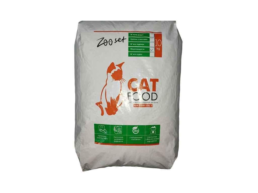 Корм для кошек ZOO SET с Мясным ассорти 10 кг (852875)