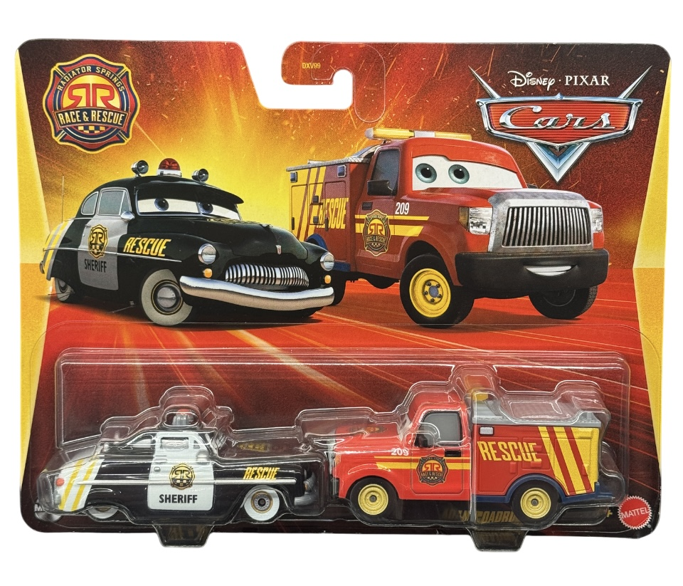 Набір автомобілів машинок Mattel Disney Pixar Cars Sheriff & Adam Roadriguez (29658346)
