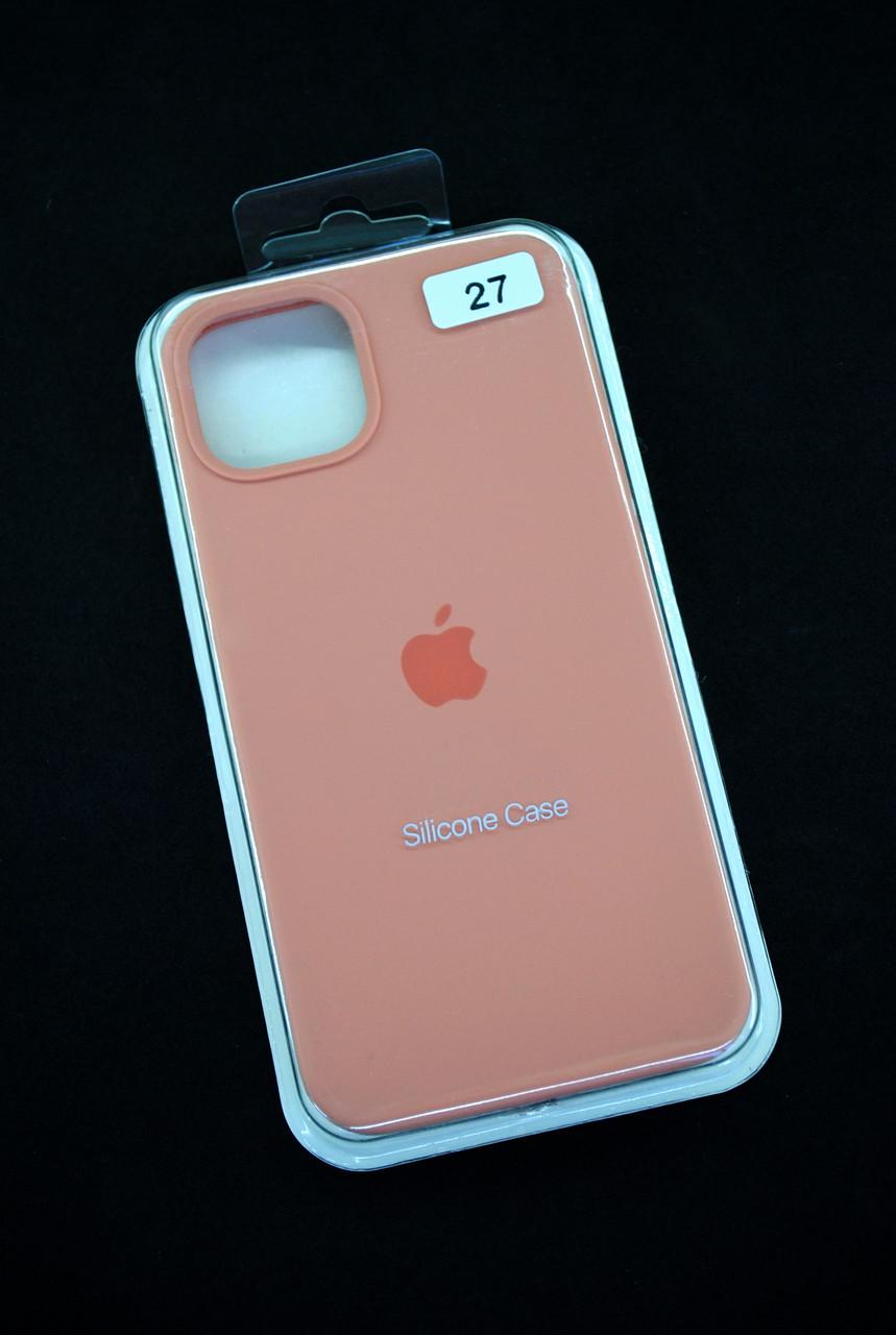 Чехол для телефона iPhone 13mini Silicone Case FULL №27 peach