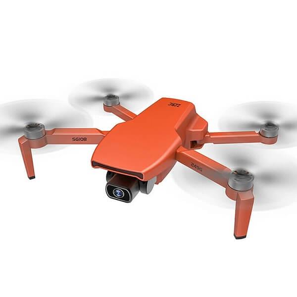 Квадрокоптер ZLRC SG108 4K і HD камери FPV GPS БК мотори 1 км до 25 хвилин Помаранчевий - фото 3