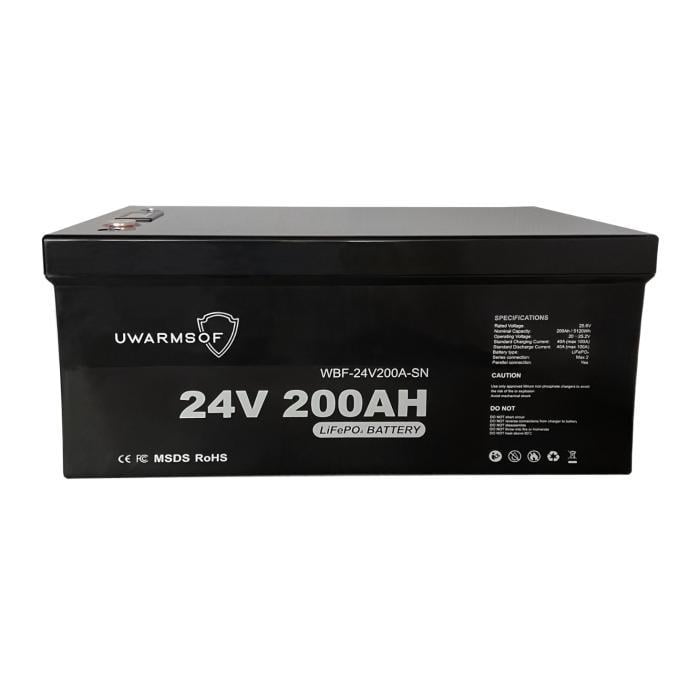 Аккумулятор LiFePo4 UWarmSof 24V 200Ah BMS с LED экраном (22841718) - фото 2
