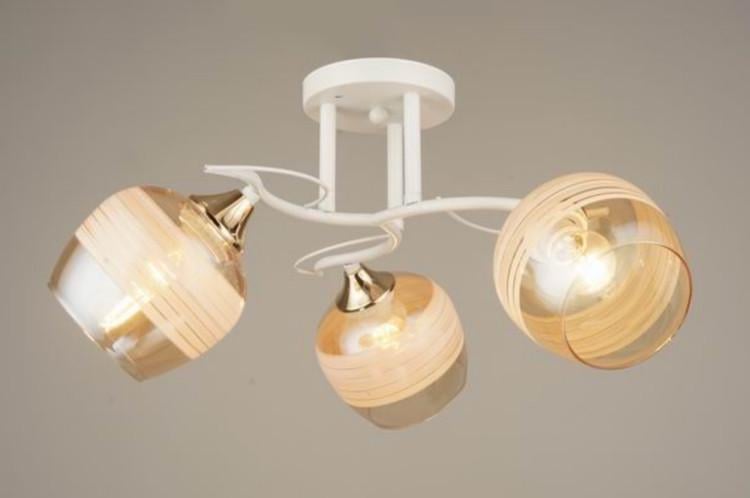 Люстра стелева Valeso V W3041/3 WH+FG Білий/Золотий (11641733)