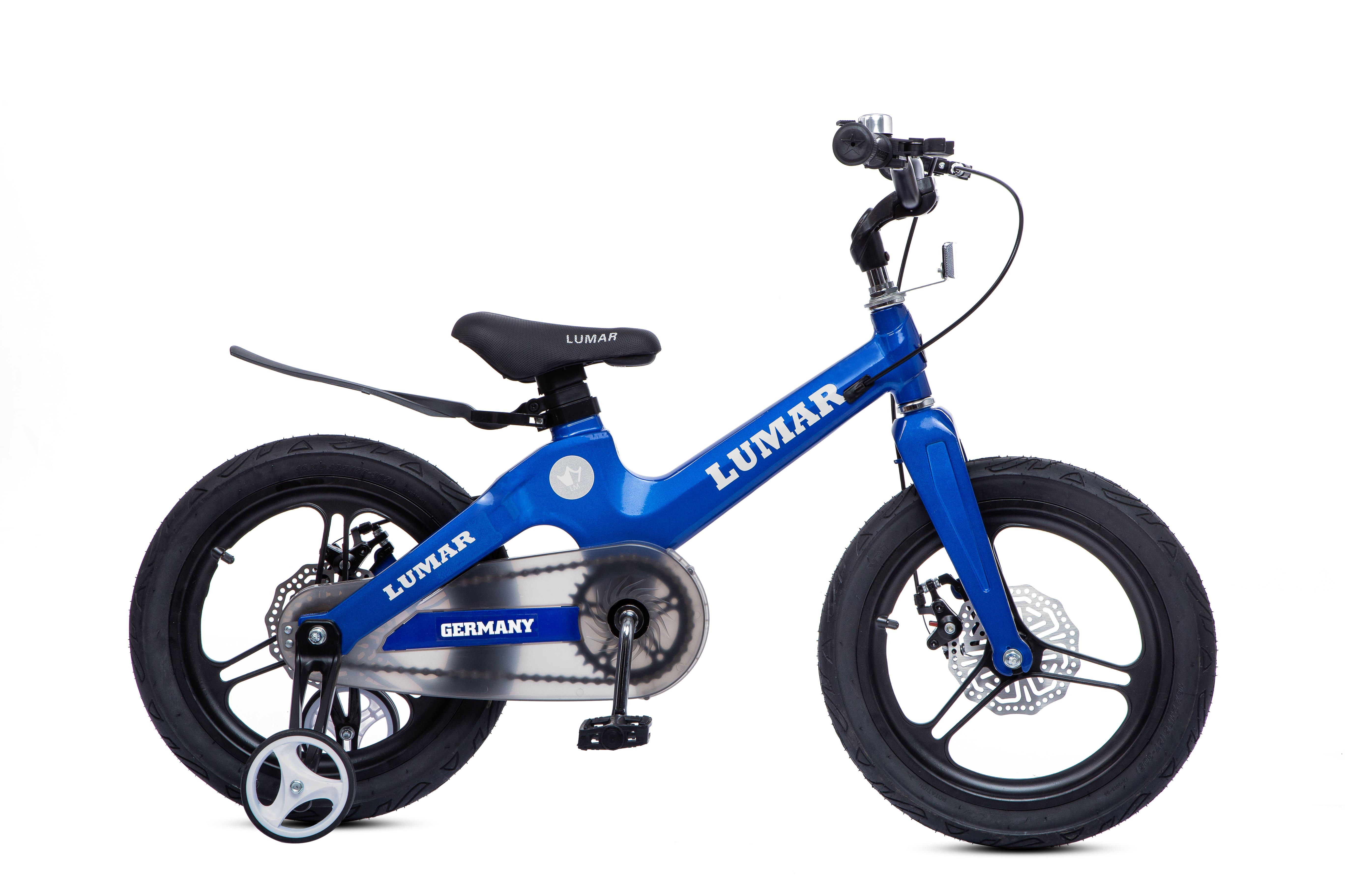 Магнієвий дитячий велосипед LUMAR 16'' Синій перламутр (1604)