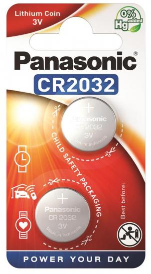 Батарейки литиевые Panasonic CR2032 2 шт. (ERC-CR-2032EL/2B)