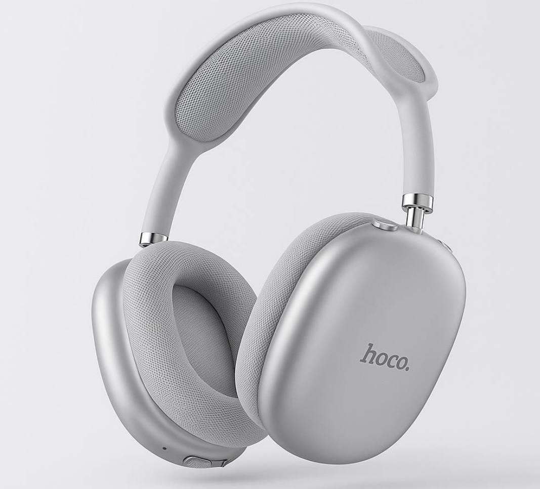Навушники бездротові Hoco W55 Pleasing Silver (м00846) - фото 1 Навушники бездротові Hoco W55 Pleasing Silver (м00846) - фото 1