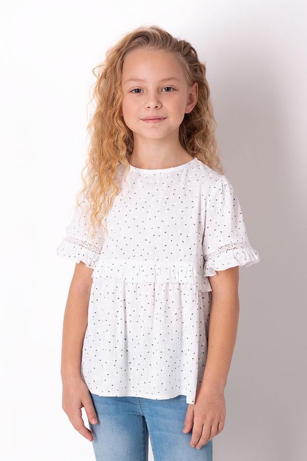 Блузка для девочки Mevis 3656-01 122 см Белый (81174)