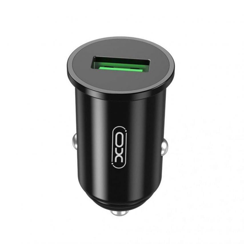 Адаптер XO CC35 1USB/QC3.0/3A Black