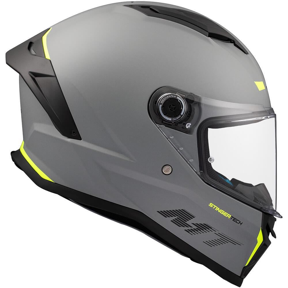 Мотошлем MT HELMETS STINGER 2 A12 Solid XS Matt Grey (29245) - фото 5