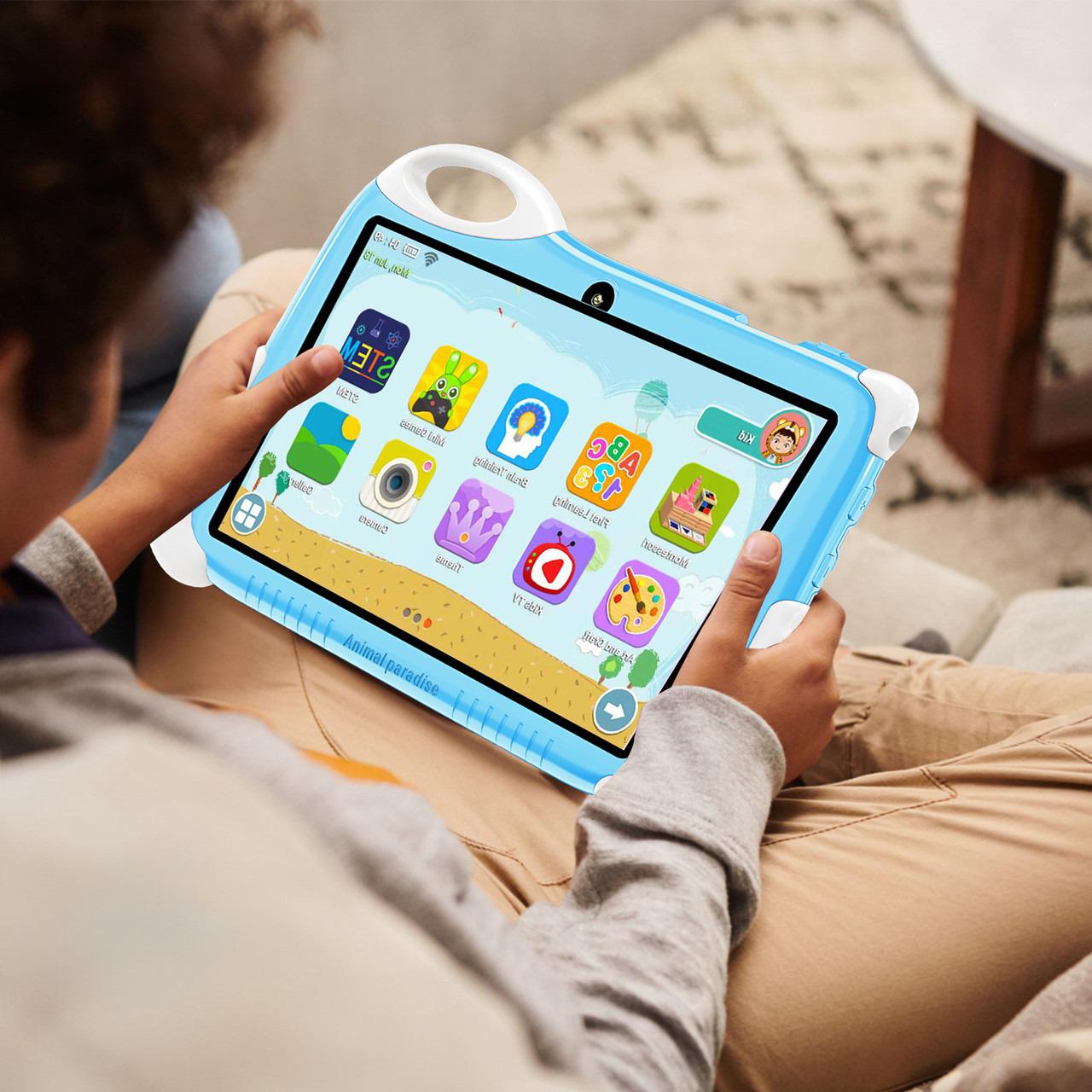 Планшет DSK D02 с единорогом под сим карту на Android 7 Синий (D02) - фото 3