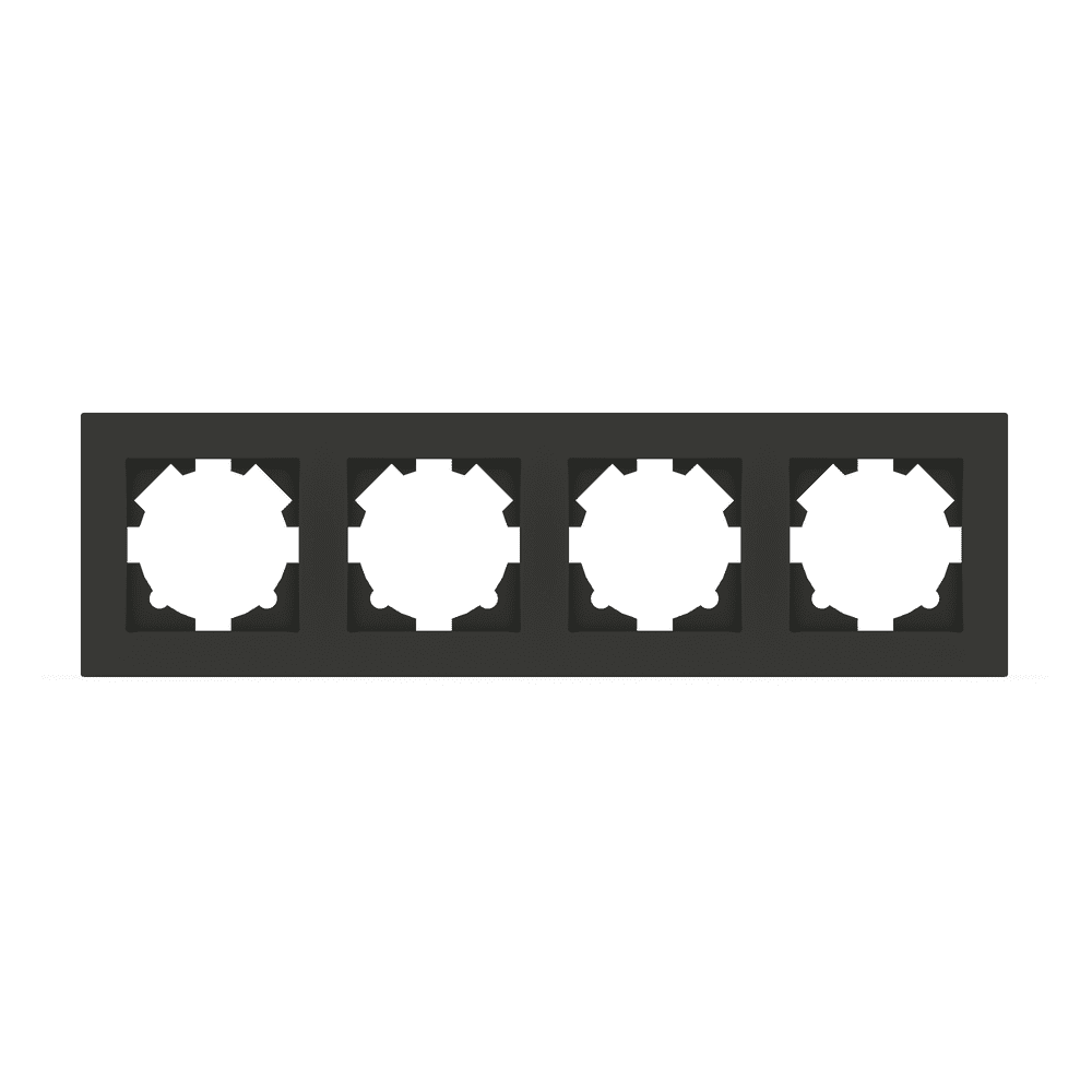 Рамка четырехместная EL-BI VEGA Антрацит матовый (510-016700-228)