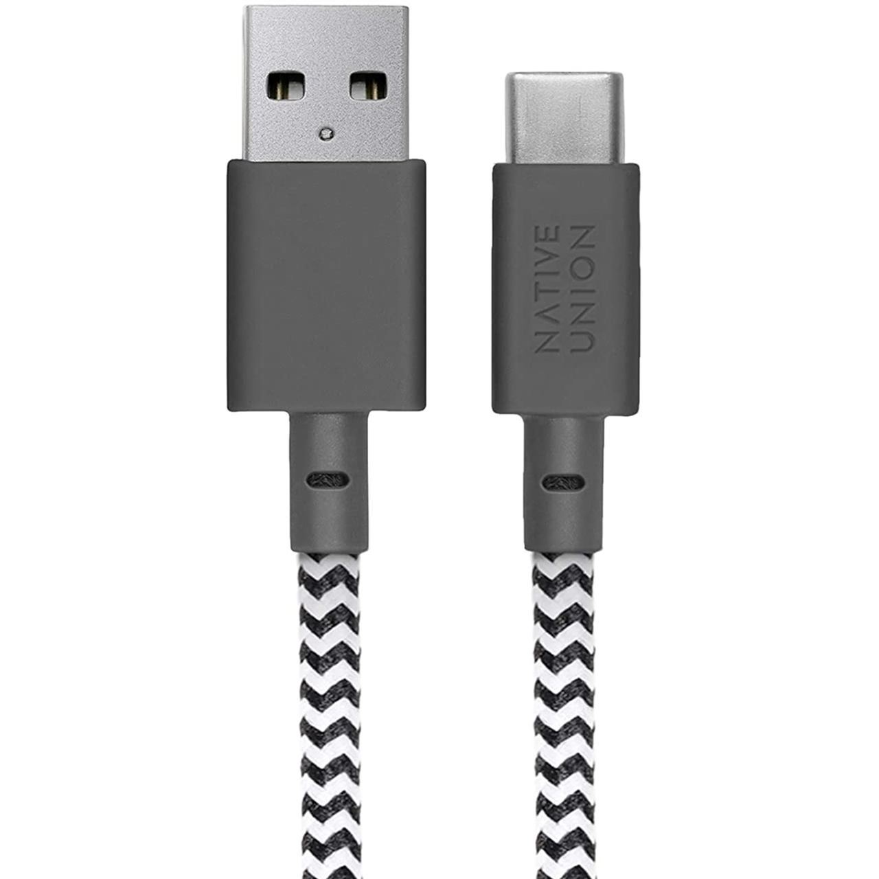 Кабель синхронизации Native Union Night 3 м Cable USB-A to USB-C Zebra (NCABLE-KV-AC-ZEB) - фото 3 Кабель синхронизации Native Union Night 3 м Cable USB-A to USB-C Zebra (NCABLE-KV-AC-ZEB) - фото 3