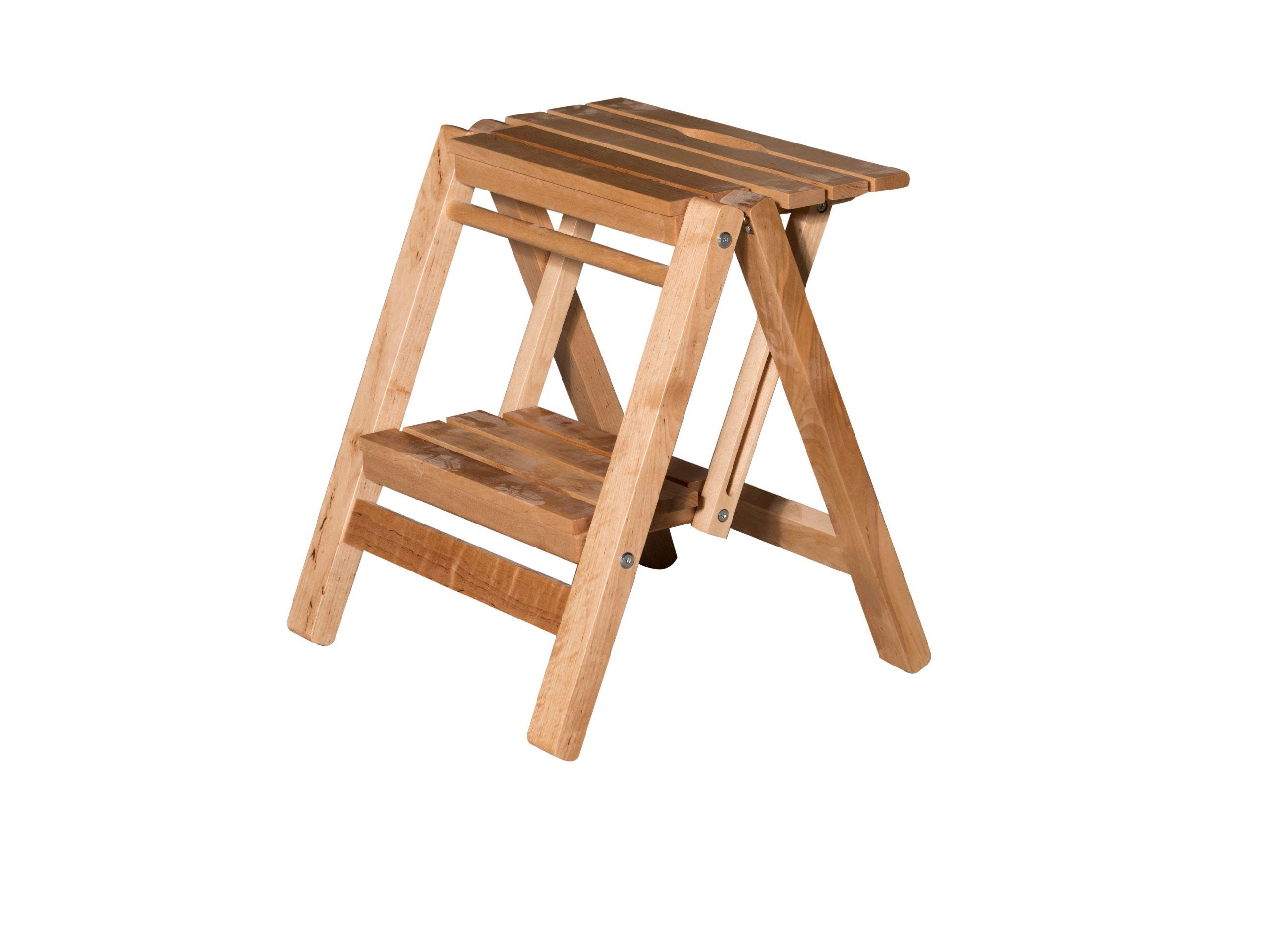 Табурет-лестница Евродом 2в1 из натурального дерева Прозрачный - фото 4 Табурет-лестница Евродом 2в1 из натурального дерева Прозрачный - фото 4