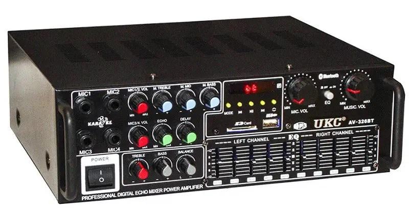 Підсилювач звуку і музики UKC AV-326BT з караоке Black (8ba846a8)