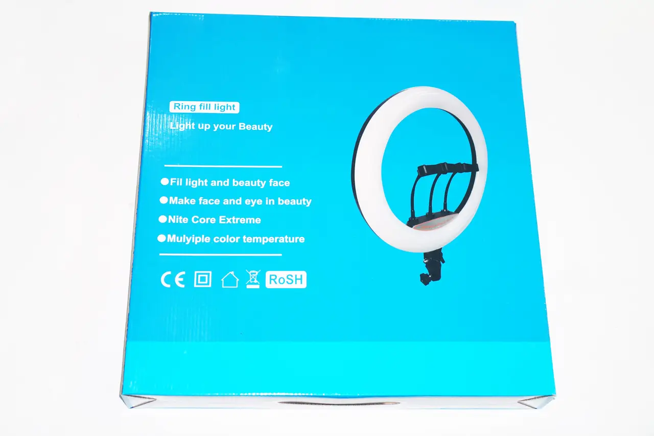 Лампа кільцева LED RL-14 220 V з кріпленням для телефону та пультом 36 см - фото 4 Лампа кільцева LED RL-14 220 V з кріпленням для телефону та пультом 36 см - фото 4