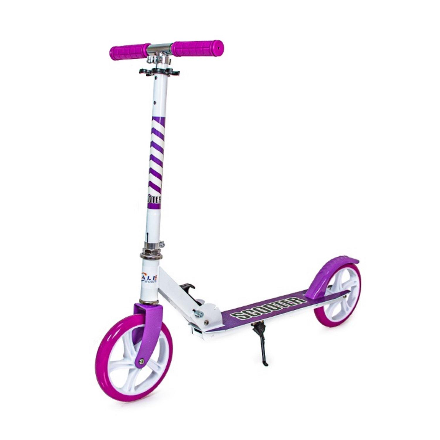 Самокат двухколесный Scooter складной PU колеса Violet (429114192) - фото 1