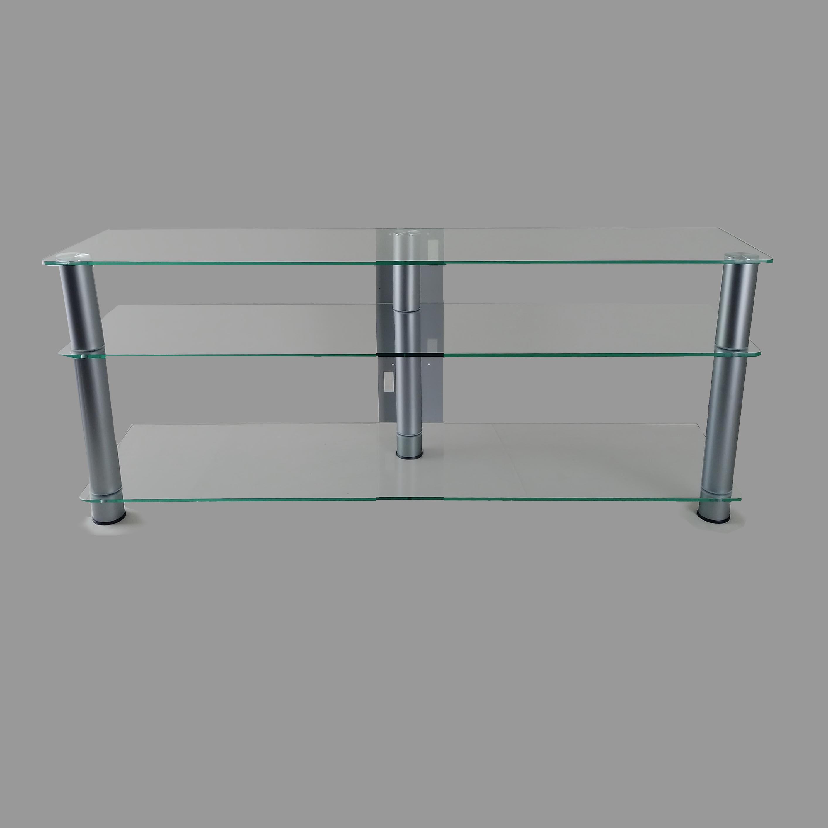 Тумба под телевизор Commus Аскет MX clear Alm 20-60" 1250х350х575 мм Прозрачный/Алюминий (633320117) - фото 3 Тумба под телевизор Commus Аскет MX clear Alm 20-60" 1250х350х575 мм Прозрачный/Алюминий (633320117) - фото 3