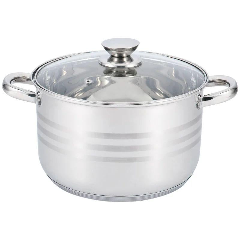 Каструля Unique UN-5008 з прозорою кришкою 7 л (6-18-UN5008) Каструля Unique UN-5008 з прозорою кришкою 7 л (6-18-UN5008)