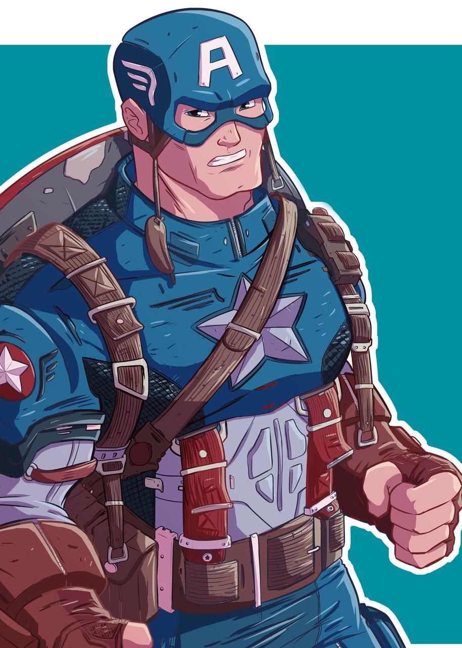 Картина GeekLand Captain America мультяшный (CA.09.098)