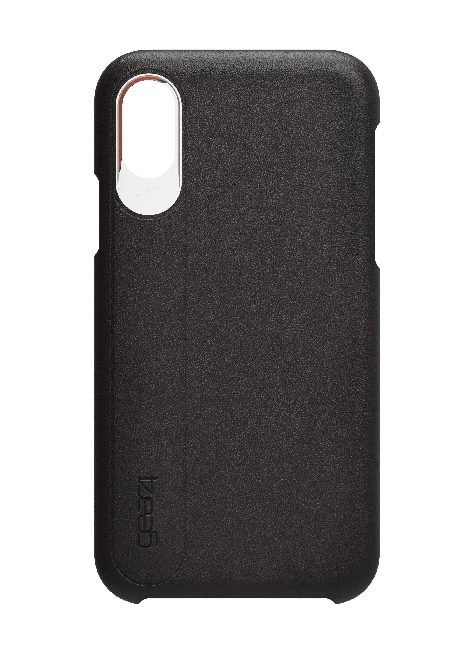 Чехол кожаный противоударный Gear4 Knightsbridge Leather Case для Iphone X/XS Black