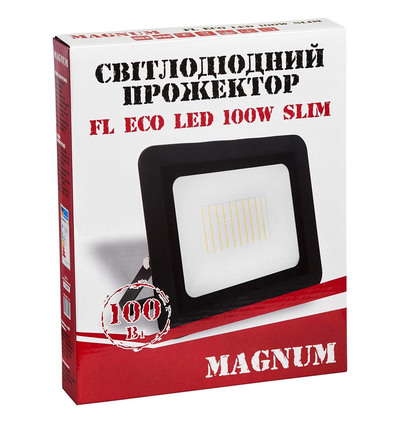 Прожектор світлодіодний Magnum FL ECO LED 100 Вт slim 6500К IP65 (90014089) - фото 2