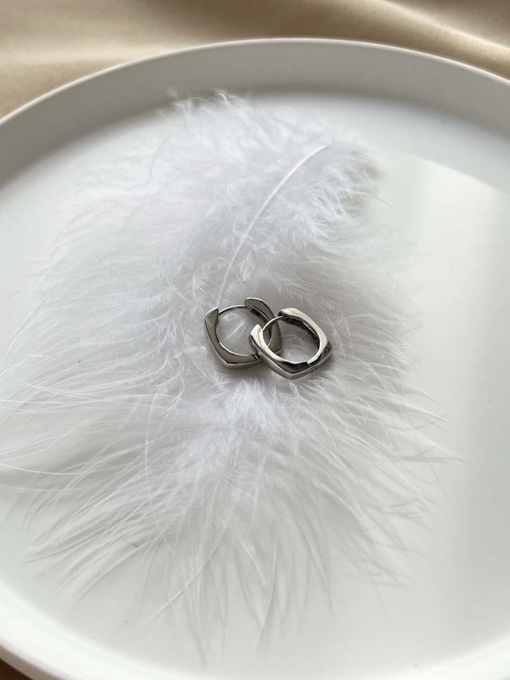 Серьги квадратные под серебро (5395) Серьги квадратные под серебро (5395)