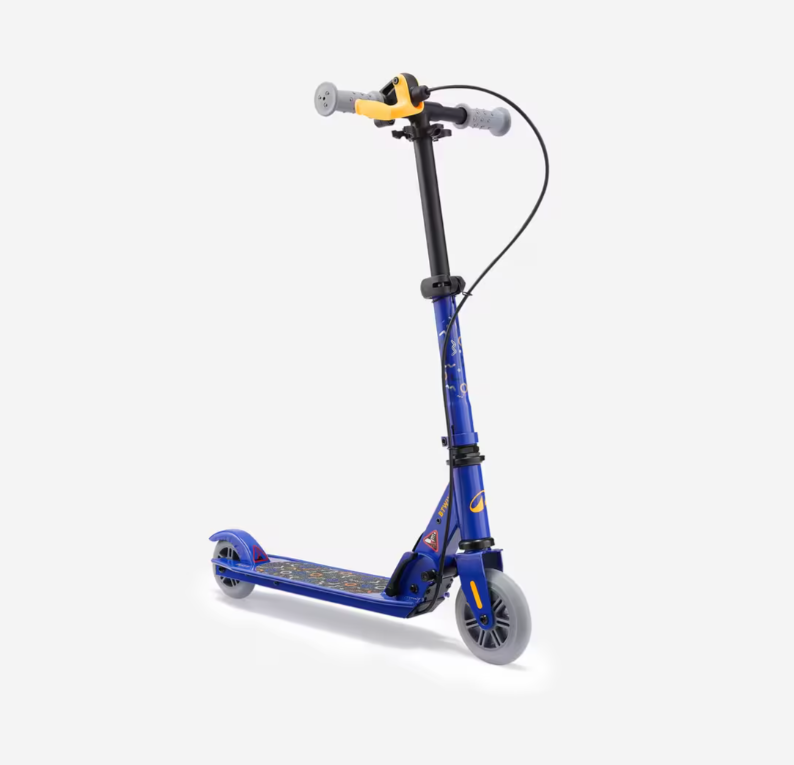 Самокат дитячий OXELO двоколісний з гальмом Синій