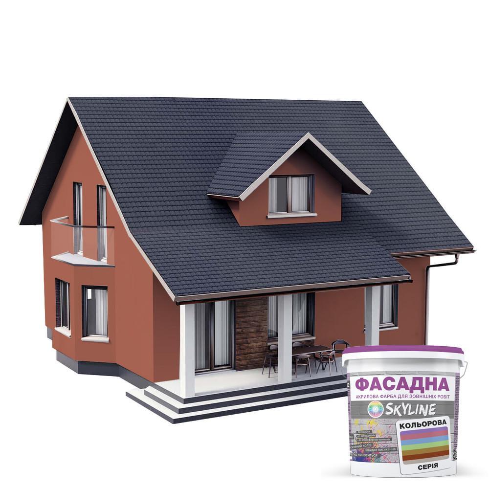 Фарба акрил-латексна фасадна Skyline 10 л 3040-Y70R Глина (2487187462) - фото 3 Фарба акрил-латексна фасадна Skyline 10 л 3040-Y70R Глина (2487187462) - фото 3