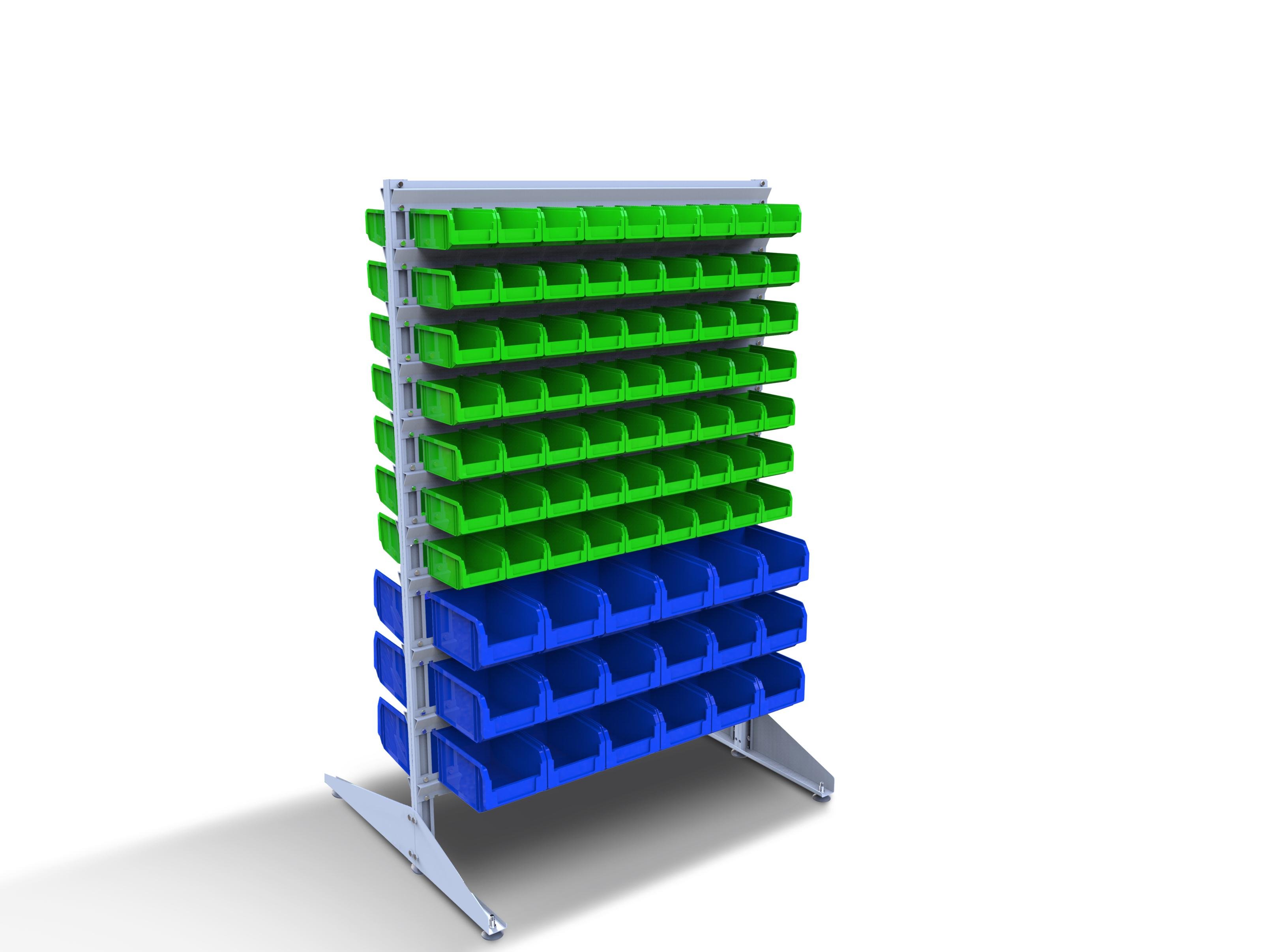 Стелаж для метизів двосторонній DS-15/6 700x1500x1000 мм (120010)