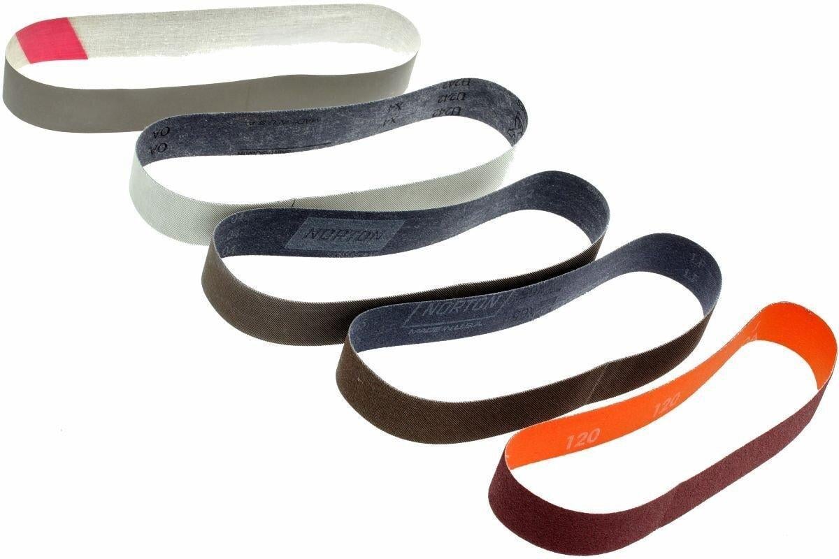 Набір 5 точильних стрічок для лез прямого заточування Work Sharp 2,54x45,72 см зернистість 120/220/1000/3000/12000 (2465005819)