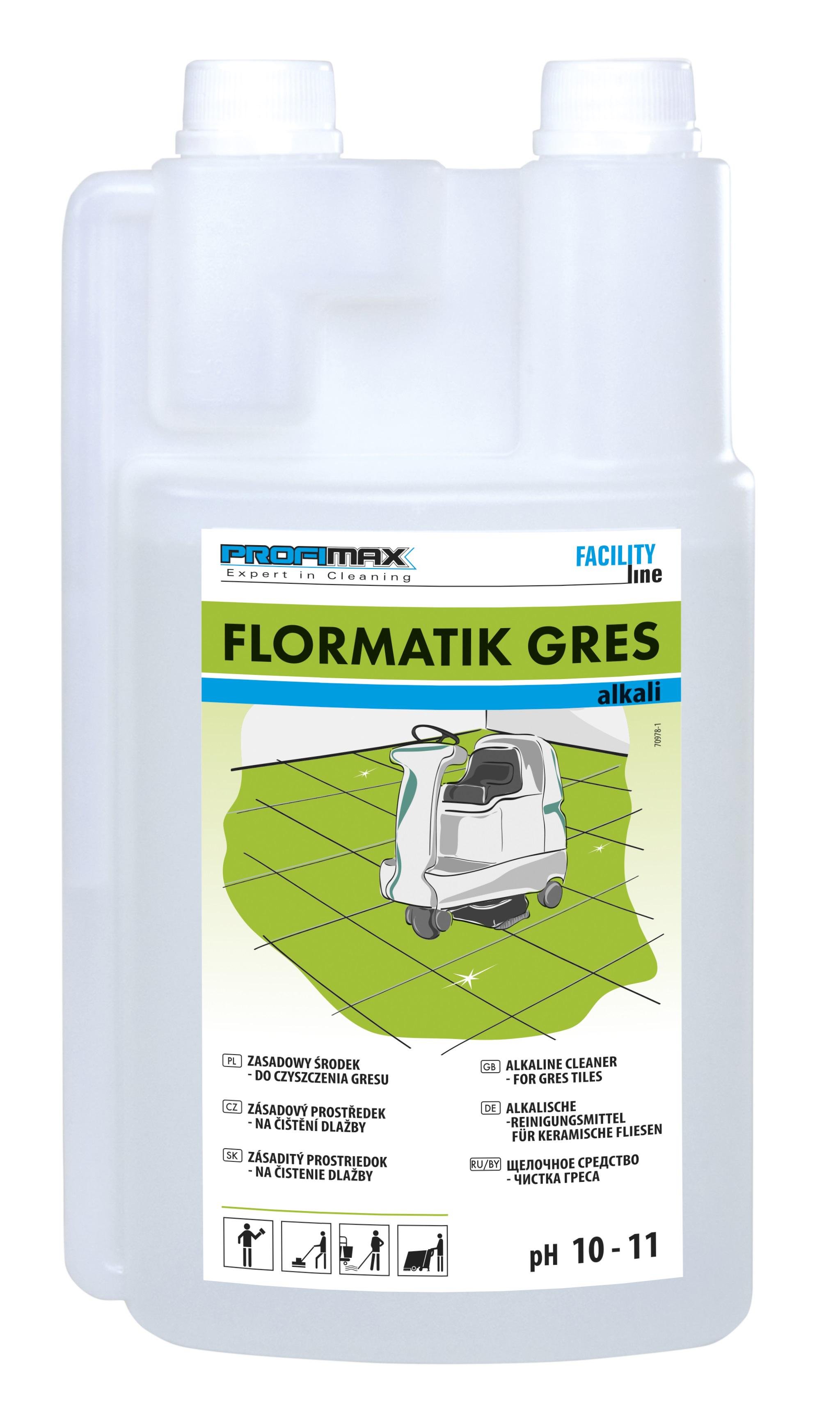 Средство щелочное Lakma PROFIMAX FLORMATIK GRES ALKALI для чистки керамогранита и микропористых поверхностей 1 л (3046)