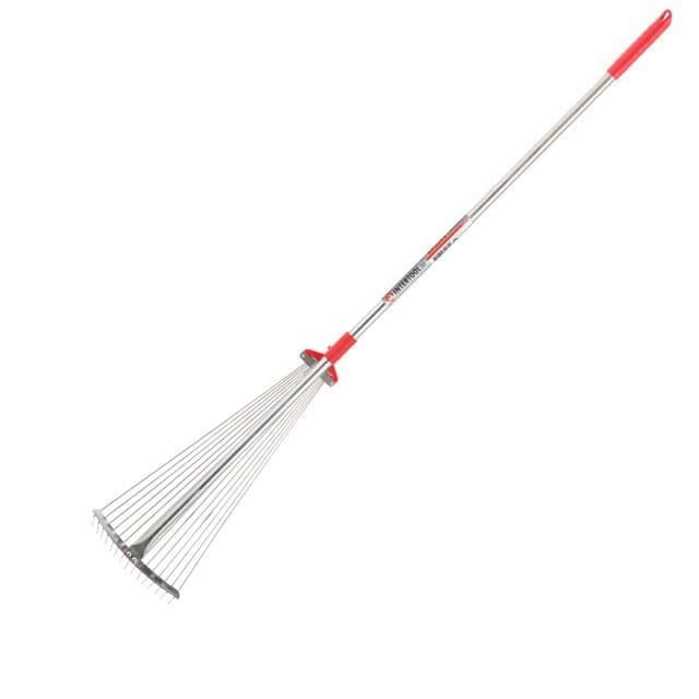 Грабли веерные INTERTOOL FT-3008 с регулировкой ширины металлическая рукоятка 15 прутьев 20-65 см (11939760)