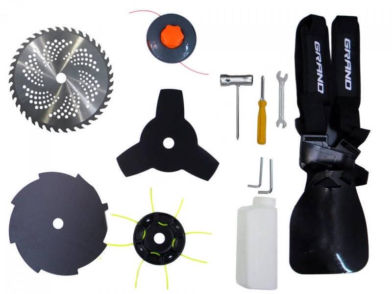 Бензокоса Grand БГ-5500 5 ножей/1 шпуля/1 паук (2525) - фото 4 Бензокоса Grand БГ-5500 5 ножей/1 шпуля/1 паук (2525) - фото 4