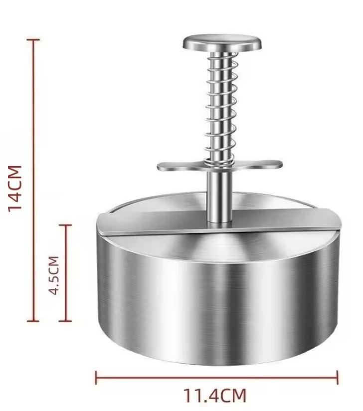 Прес формувальник для котлет та бургерів із нержавіючої сталі 304 Ø11,4 см (BURG114) - фото 2