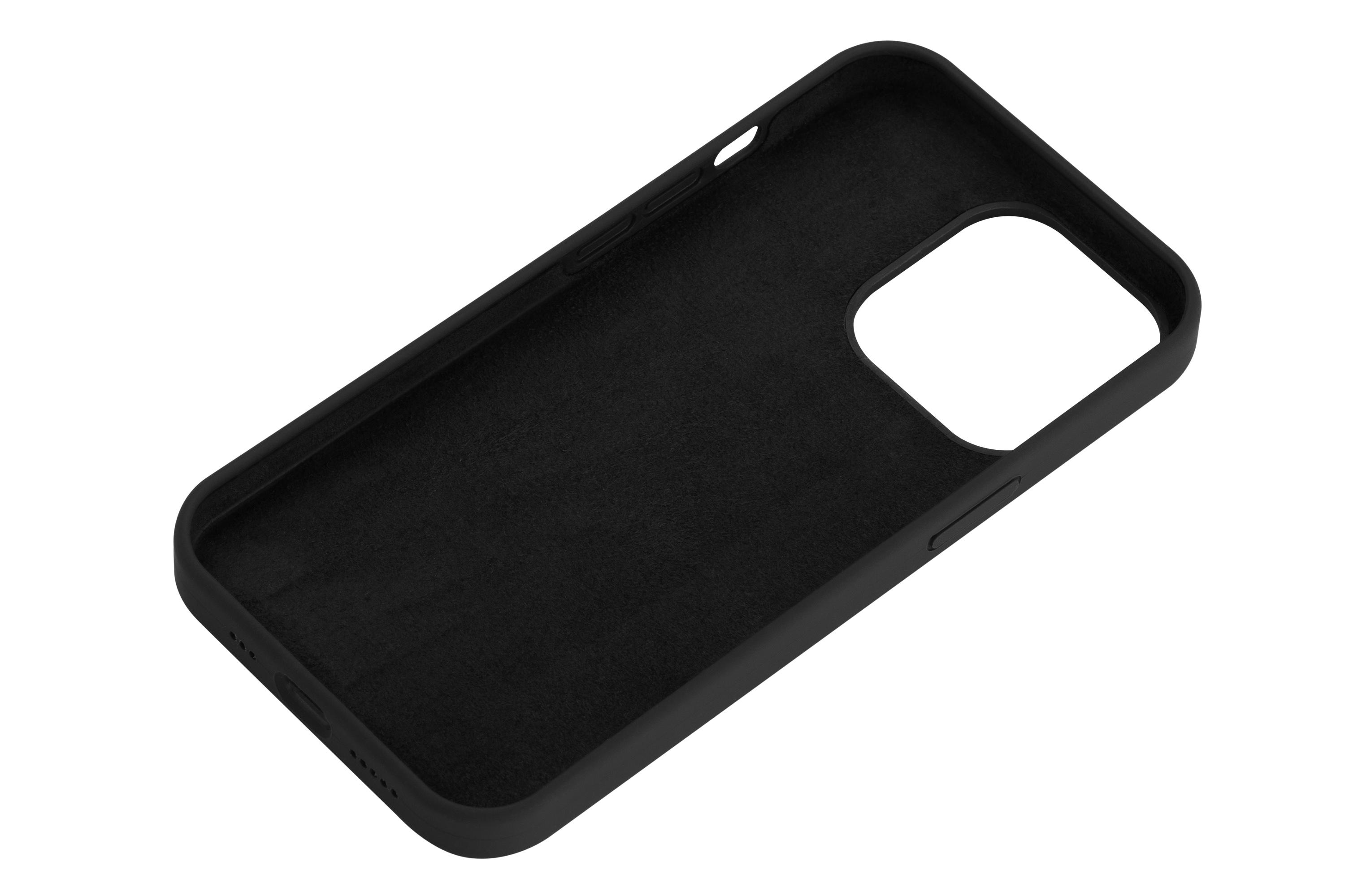 Чехол-бампер для телефона 2E Basic Liquid Silicone iPhone 13 Pro Black (2E-IPH-13PR-OCLS-BK) - фото 2