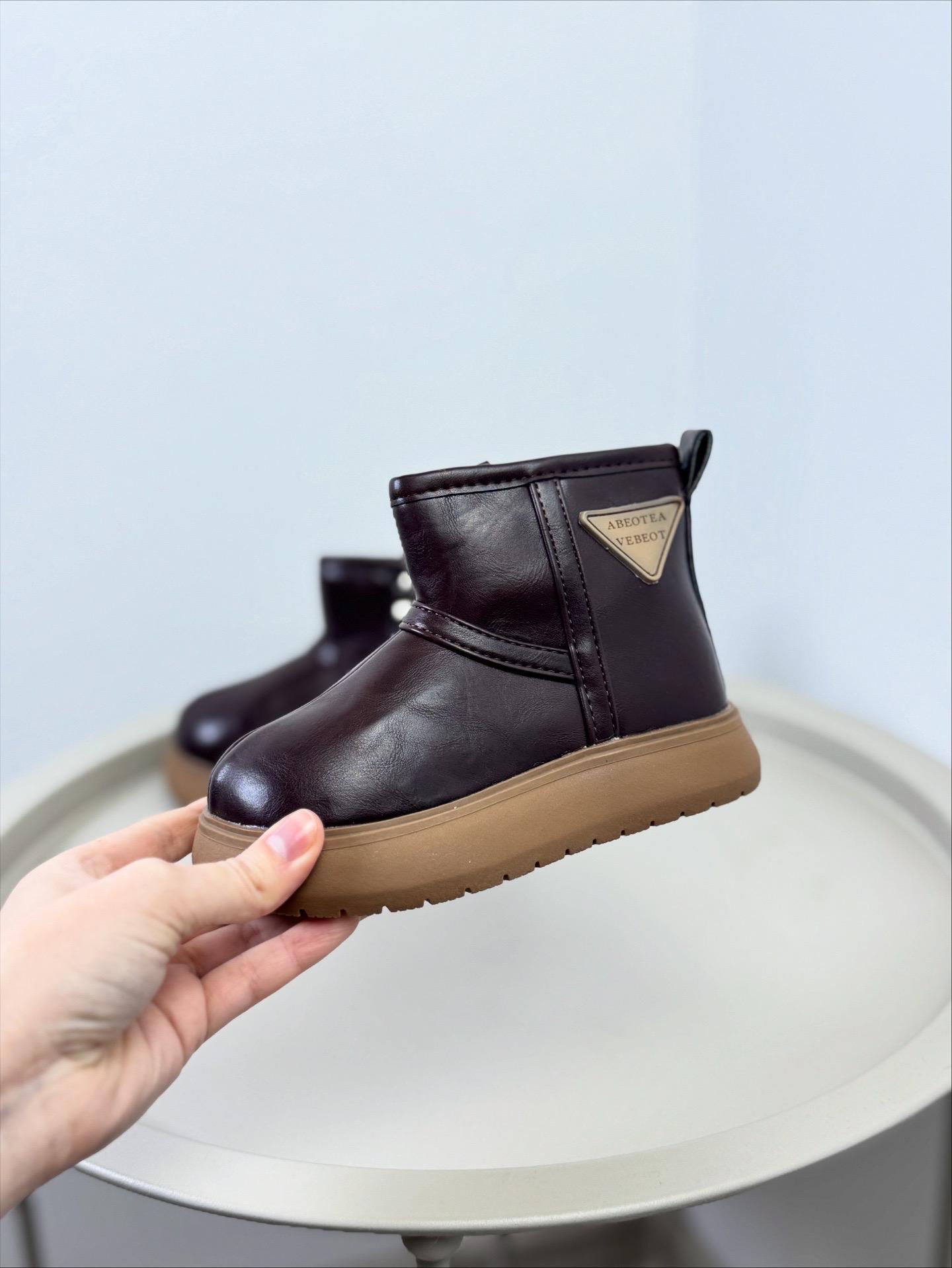 Ботинки детские зимние 1654 р. 26 Коричневый (30411351) - фото 2