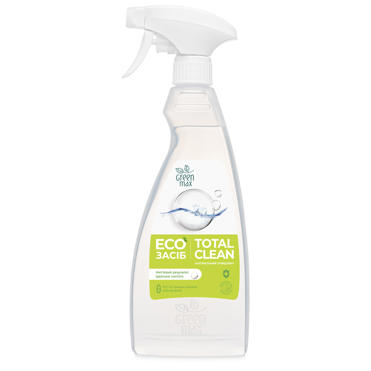 Еко засіб для очищення поверхонь Green Max Total Сlean з розпилювачем 500 мл (2244412800)