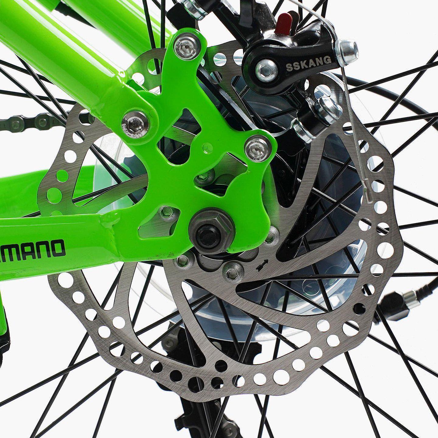 Велосипед горный двухподвесный Corso Rend 27,5" рама 15" Черно-зеленый - фото 4 Велосипед горный двухподвесный Corso Rend 27,5" рама 15" Черно-зеленый - фото 4