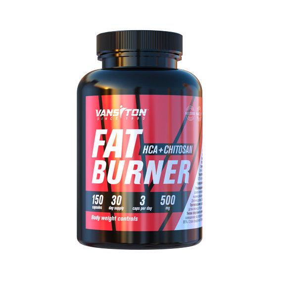 Жиросжигатель комплексный Vansiton Fat Burner HCA + Chitosan 500 мг 150 Caps - фото 1