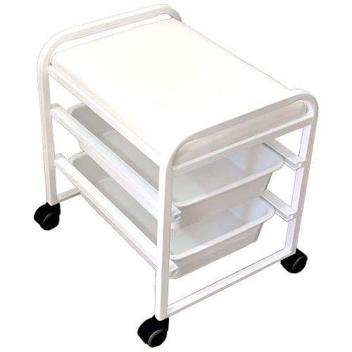 Тележка мастера педикюра в салон красоты Kompred OL221 500х400х450 мм Белый