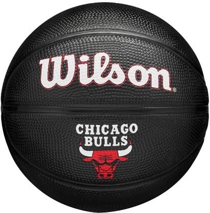 Мяч баскетбольный Wilson NBA Team Tribute Mini Chi Bulls р. 3 Black (WZ4017602XB3)