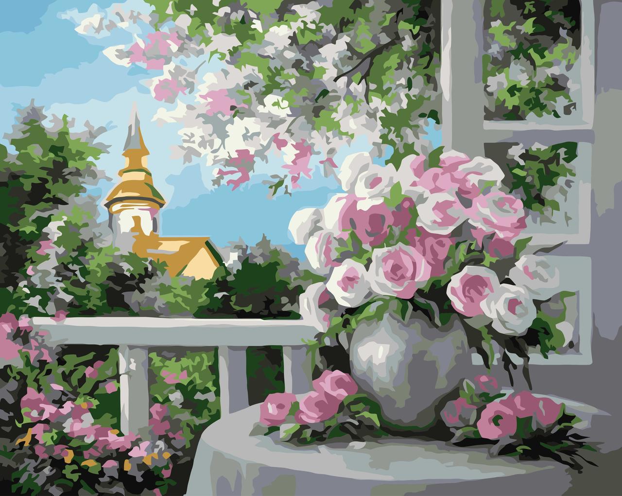 Картина по номерам Идейка Шарм цветущего сада 40x50 см (skl-КНО2204)