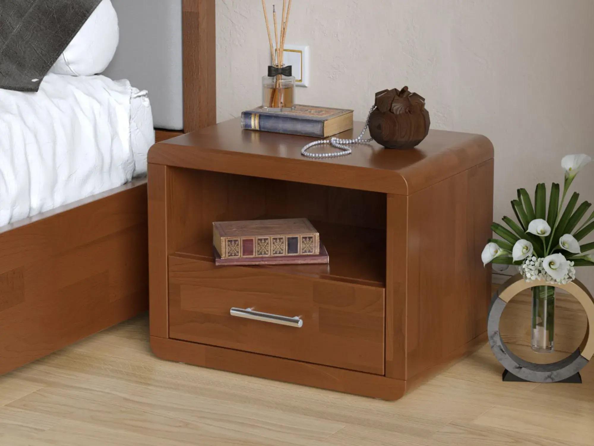 Тумба прикроватная Arbor Drev Глория 1Ш натуральное дерево бук Яблоня Локарно (51626) - фото 1 Тумба прикроватная Arbor Drev Глория 1Ш натуральное дерево бук Яблоня Локарно (51626) - фото 1