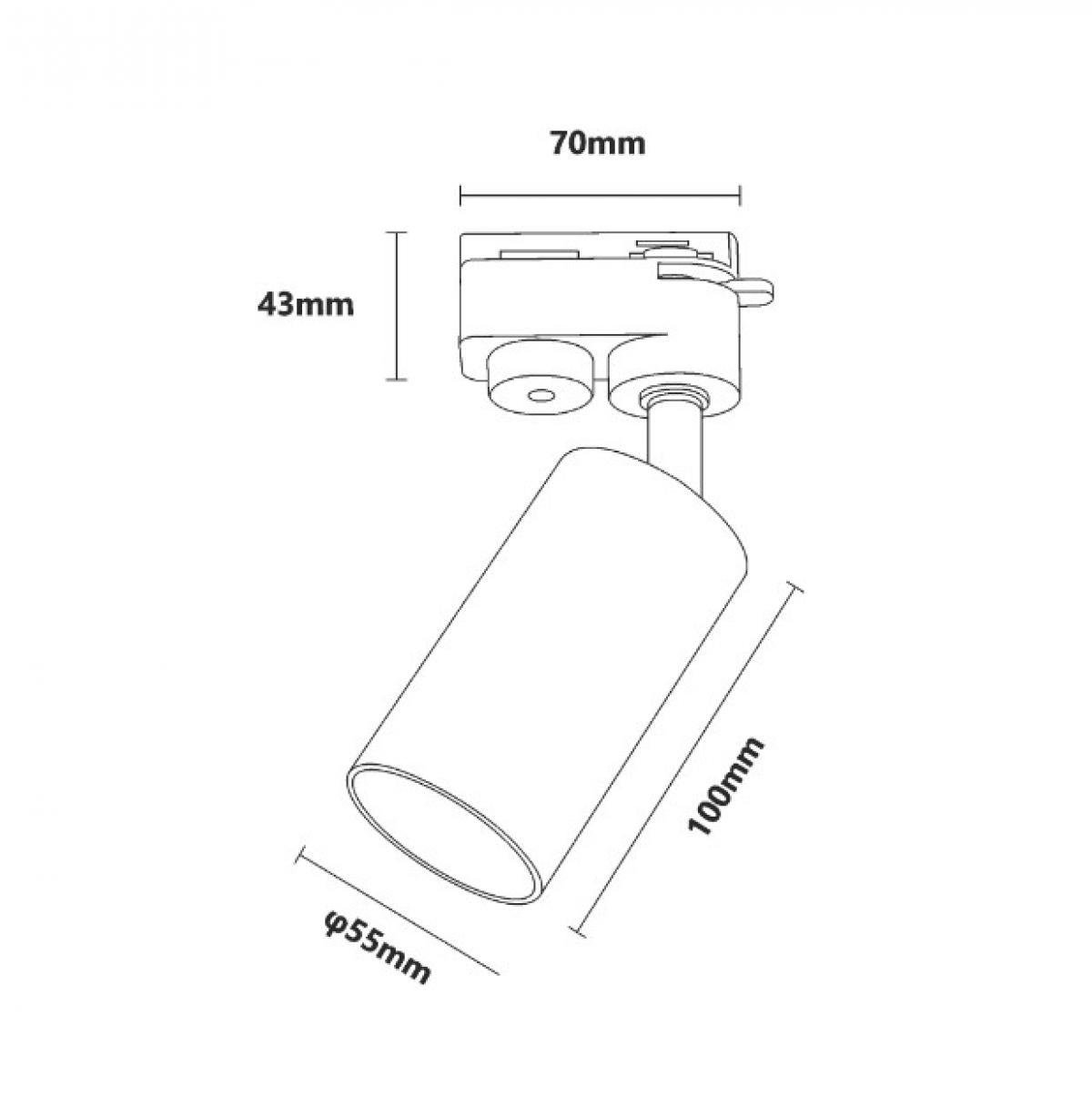 Трековый светильник TUBE TRACK (TLS001-BK) - фото 2 Трековый светильник TUBE TRACK (TLS001-BK) - фото 2