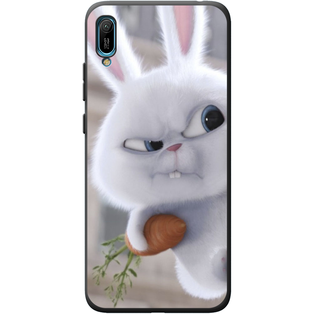 Чехол Boxface Huawei Y6 2019 Rabbit Snowball Черный силикон (36451-up1116-40871)